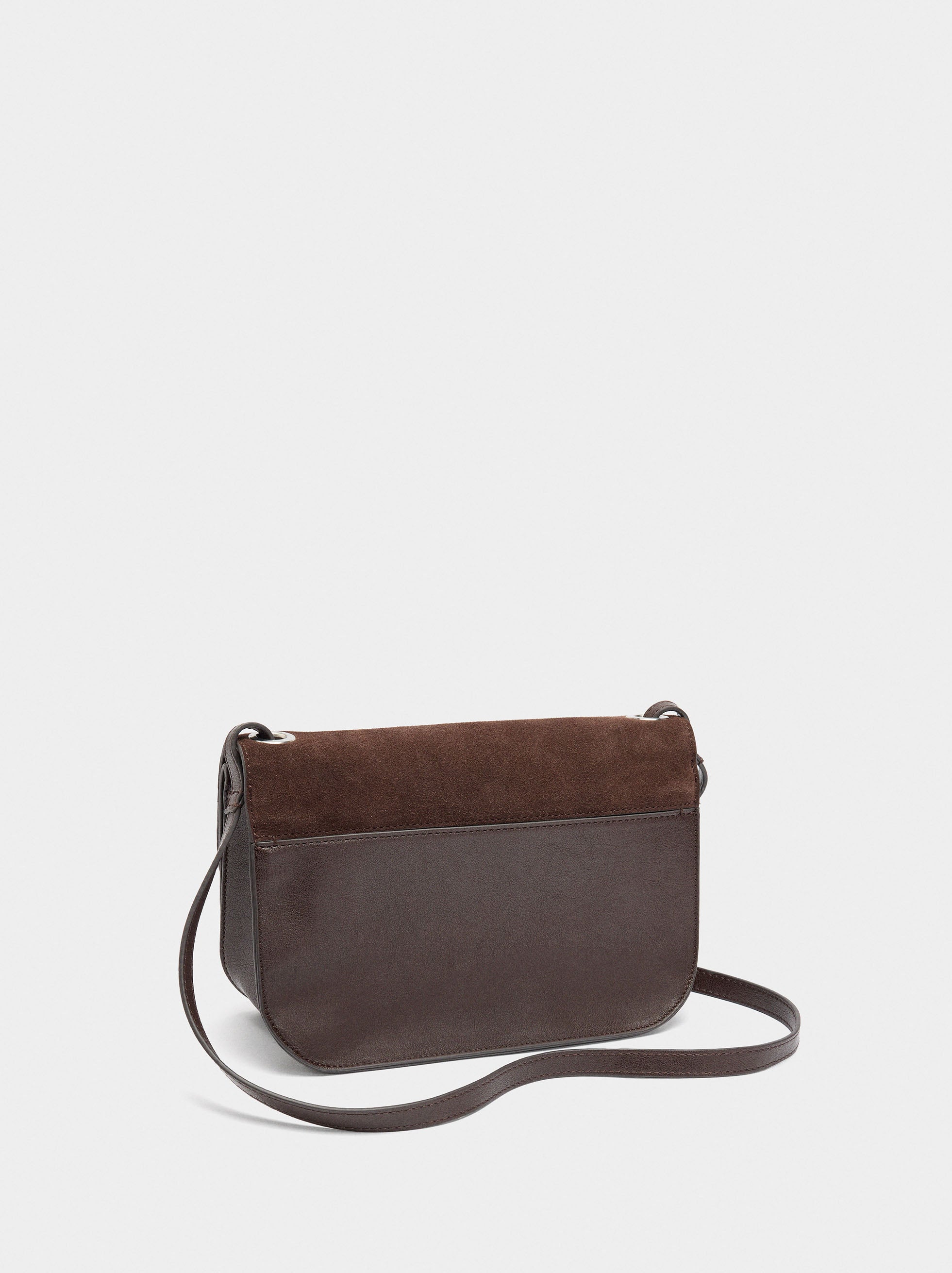 Bolso Bandolera Con Solapa Doble