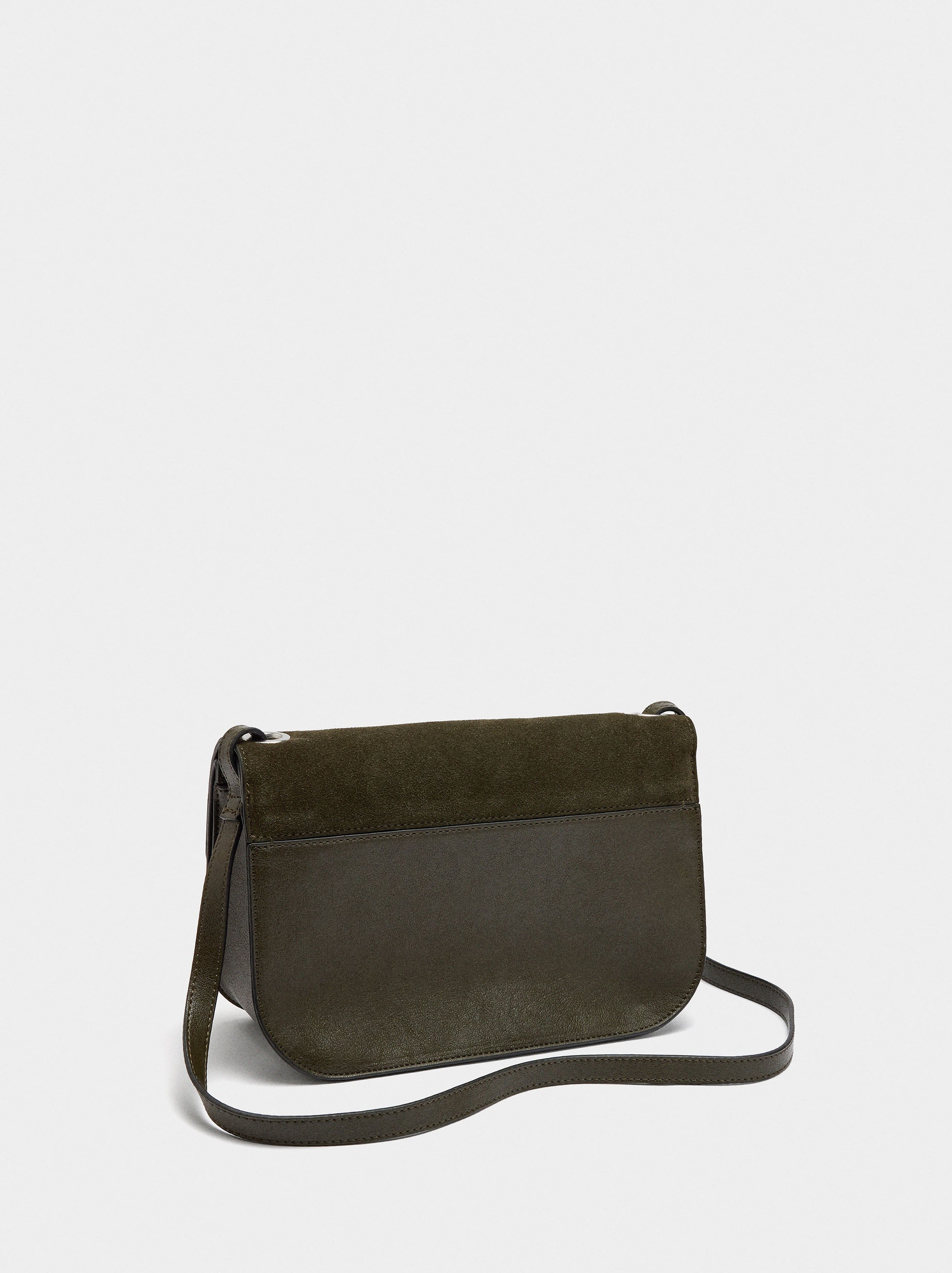 Bolso Bandolera Con Solapa Doble