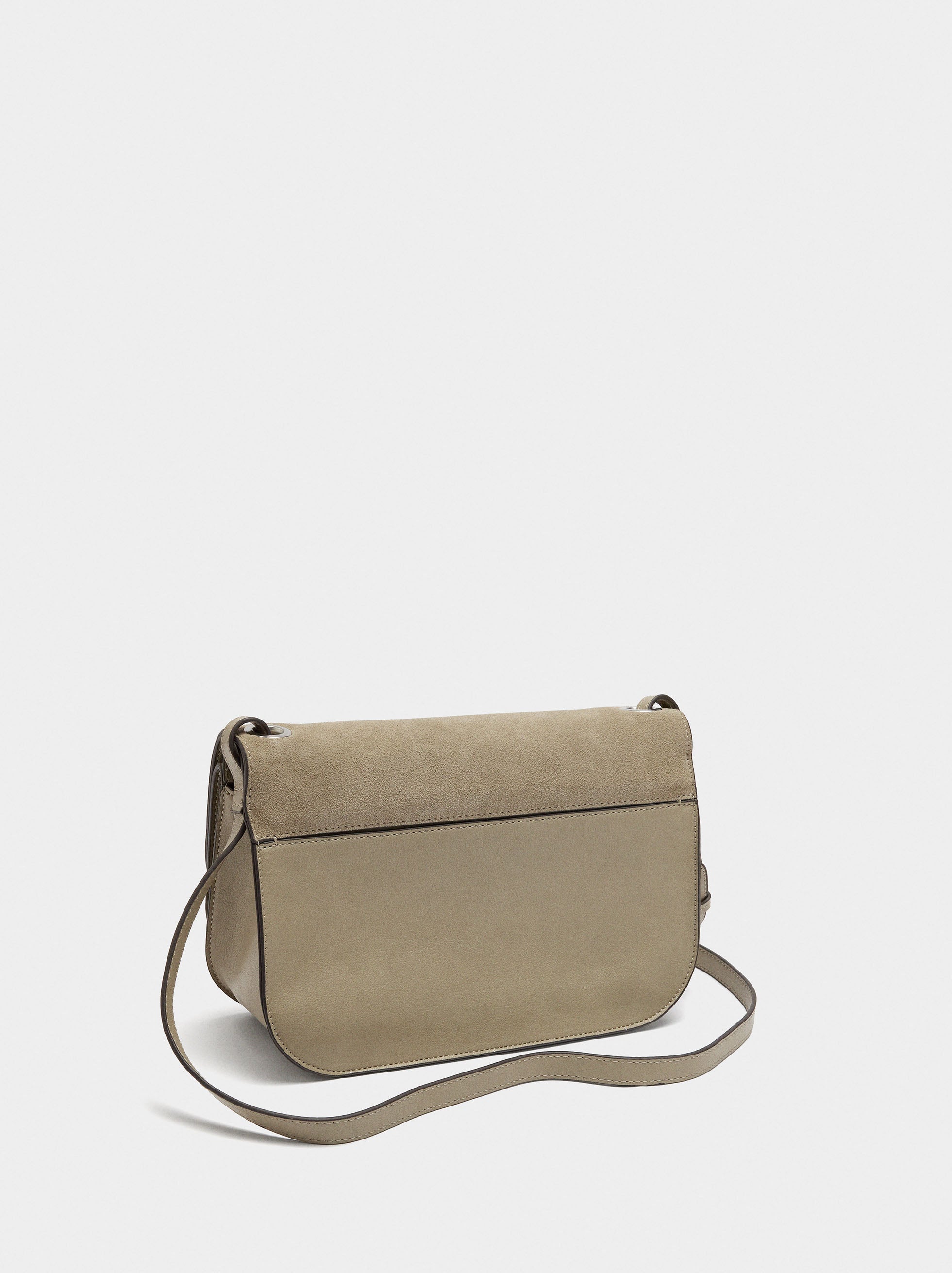 Bolso Bandolera Con Solapa Doble