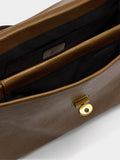 Bolso De Mano Con Solapa Y Bandolera