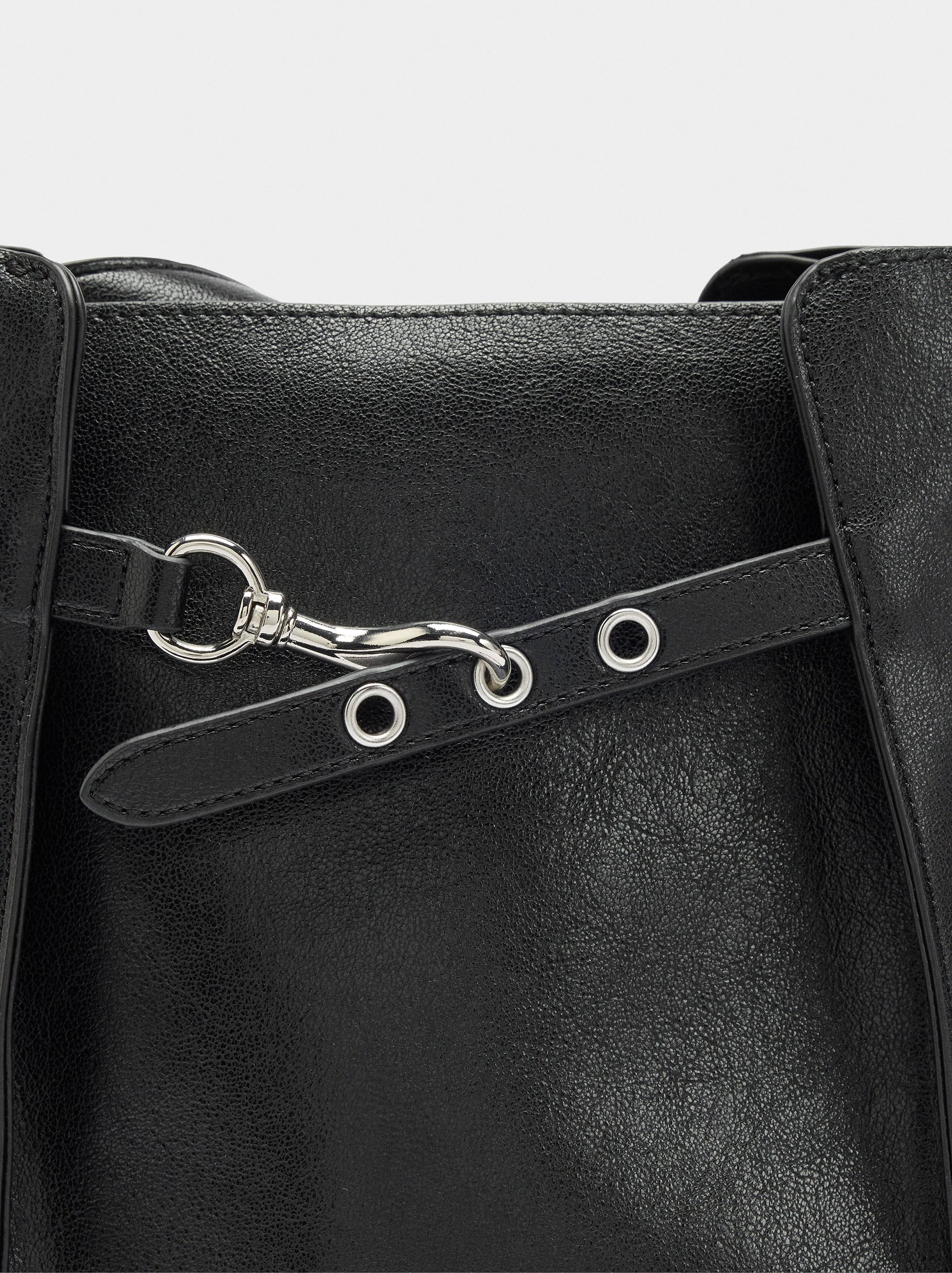 Bolso Bombonera Con Pliegues Laterales