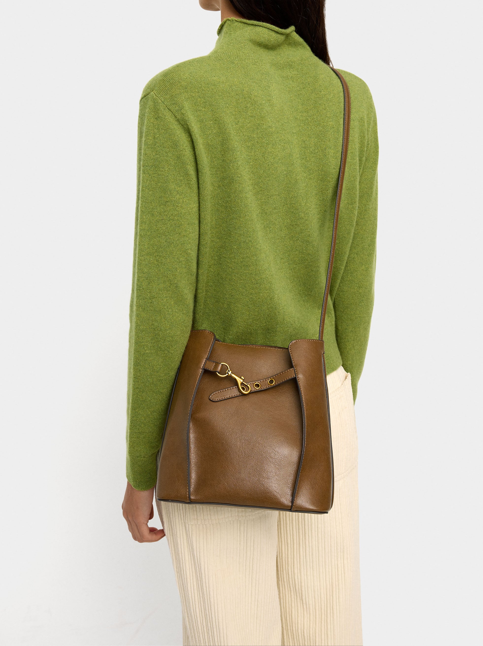 Bolso Bombonera Con Pliegues Laterales