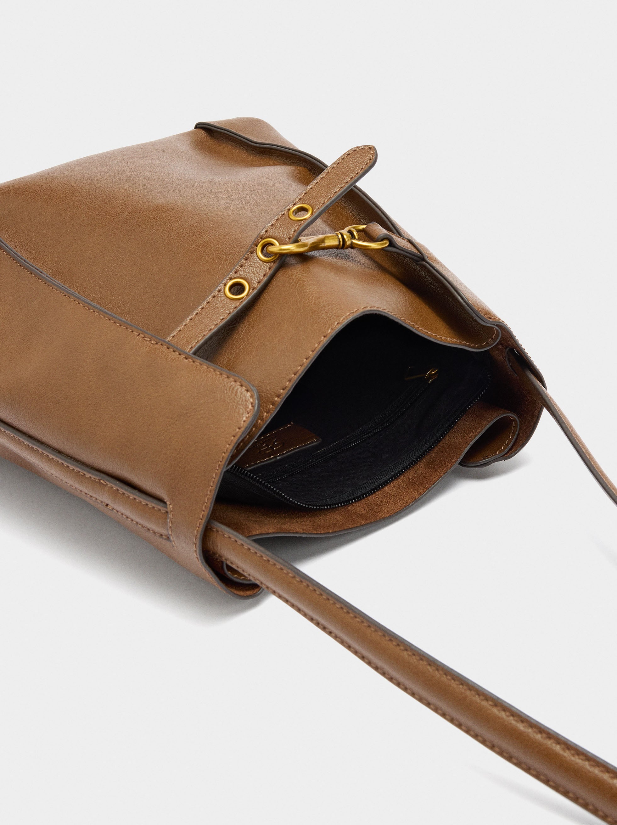 Bolso Bombonera Con Pliegues Laterales