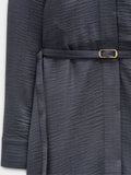 Vestido Midi Efecto Arrugado