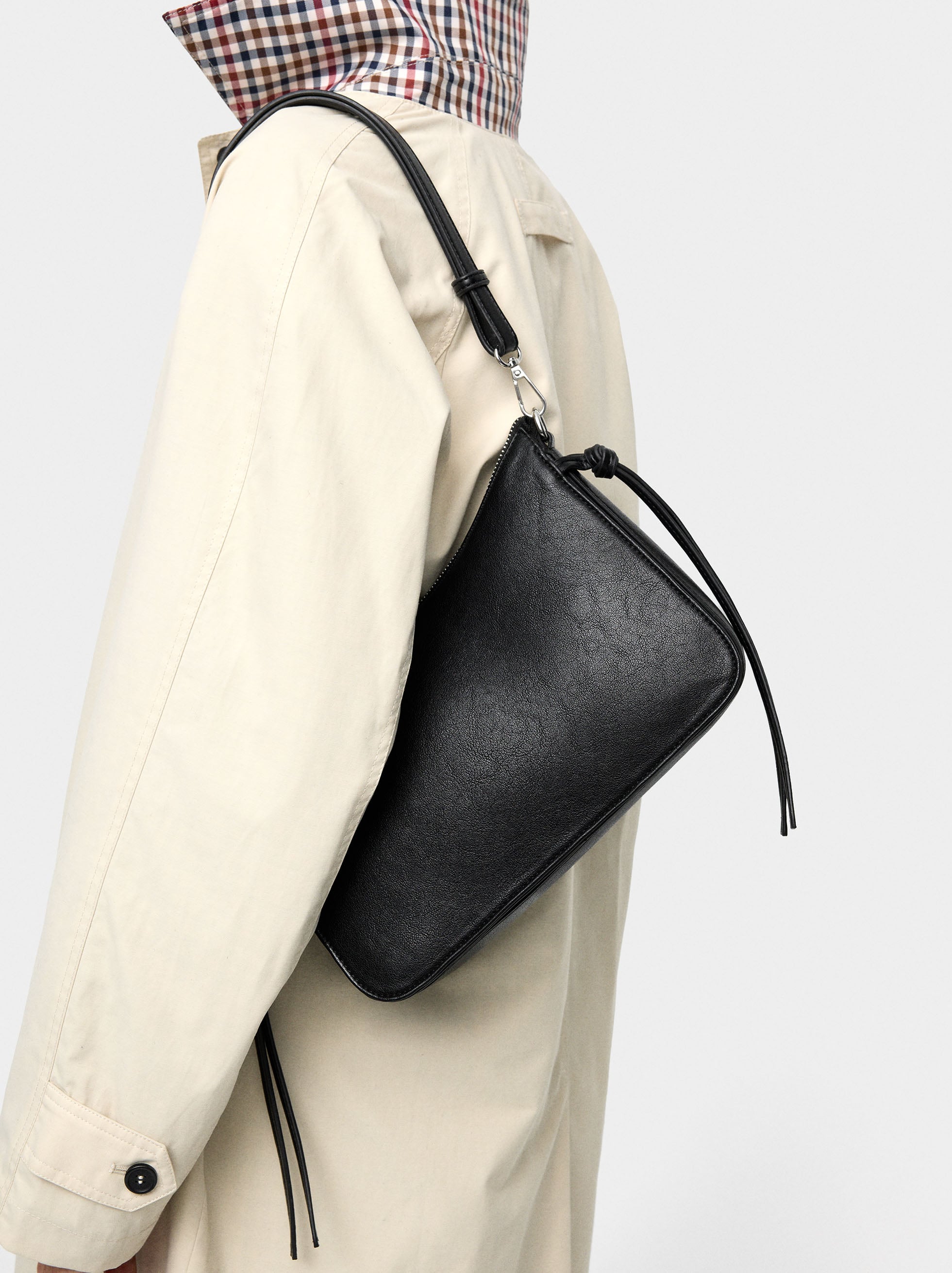 Bolso Bandolera Con Tiras Laterales