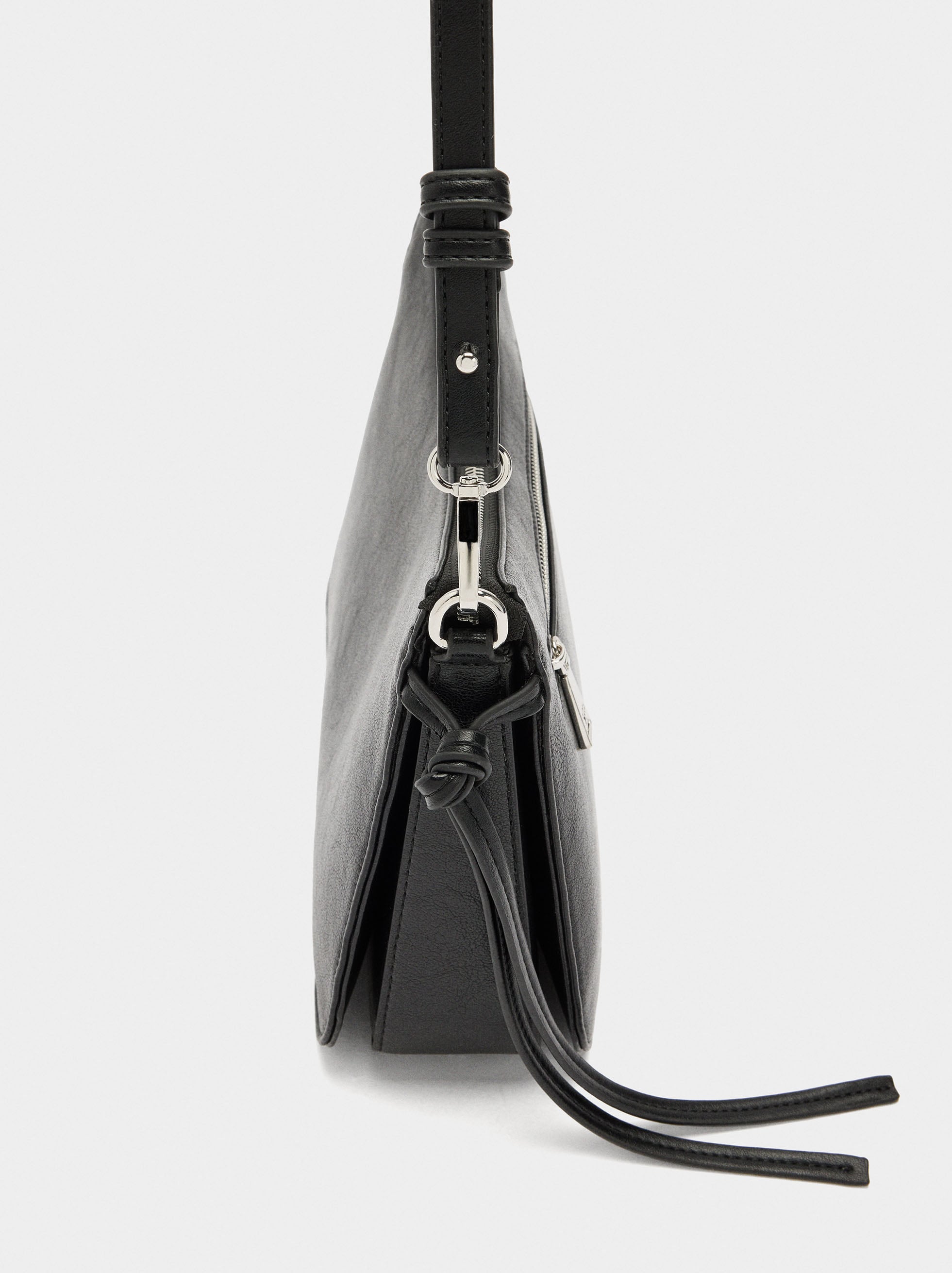 Bolso Bandolera Con Tiras Laterales