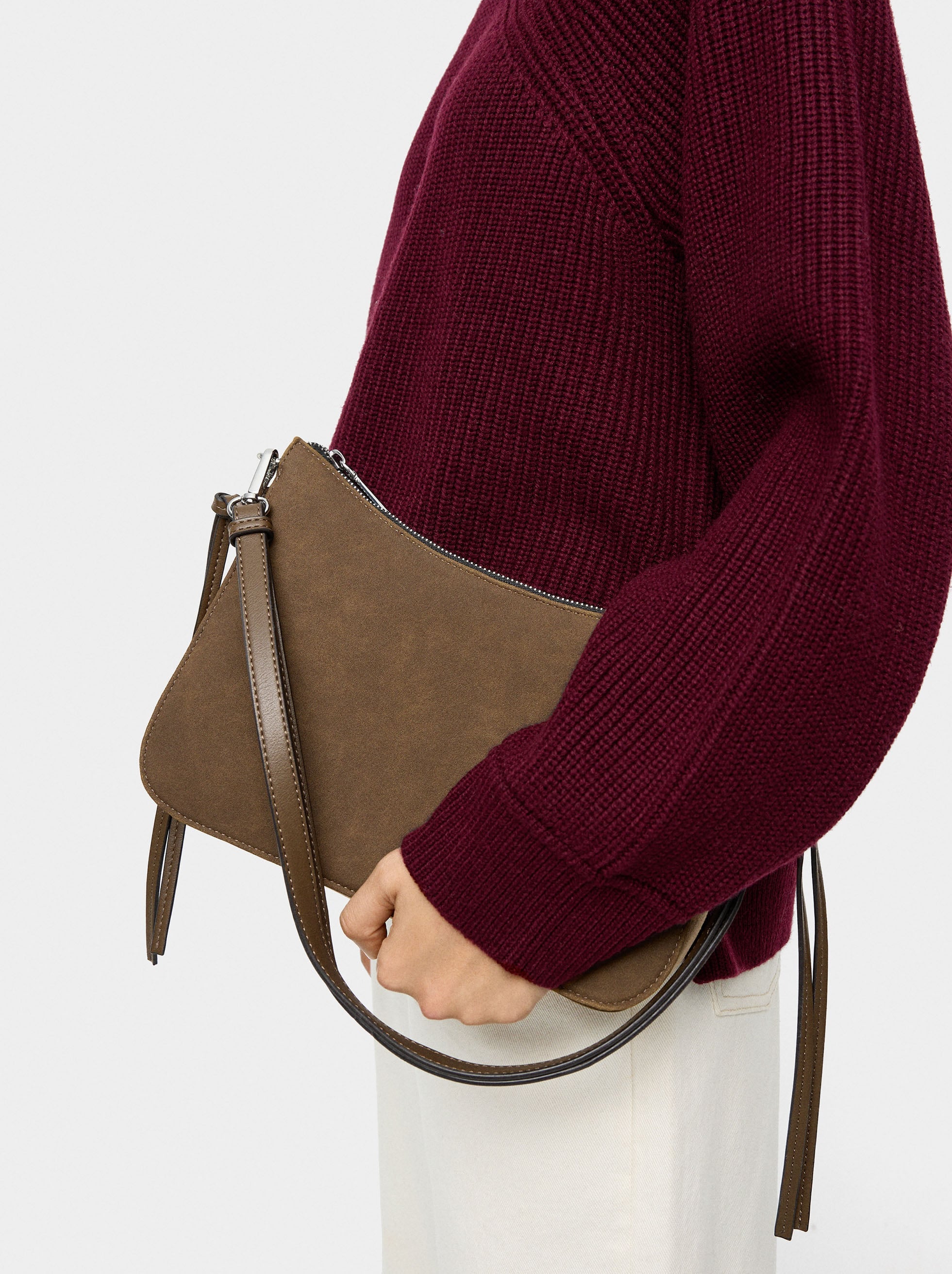 Bolso Bandolera Con Tiras Laterales