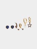Set De Pendientes De Estrella Y Perla