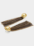 Pendientes Largos De Cadenas Y Cristales
