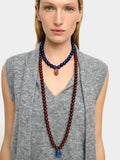 Collar Largo De Cuentas Con Colgante