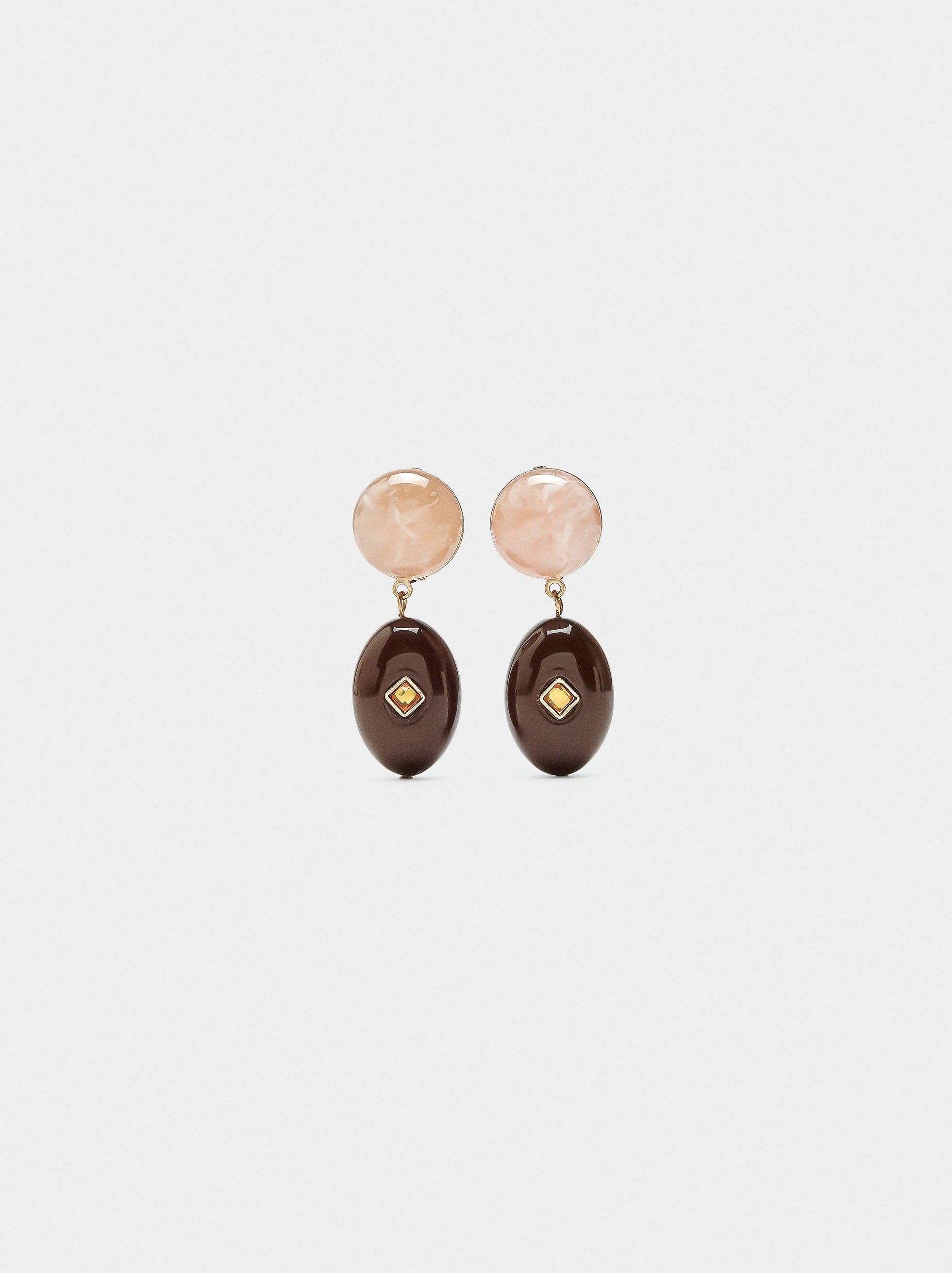 Pendientes Largos De Resina