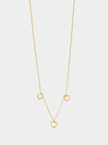 Collar Con Corazones De Perla De Agua Dulce - Plata De Ley 925