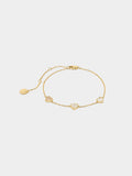 Pulsera Corazones De Perla De Agua Dulce - Plata De Ley 925