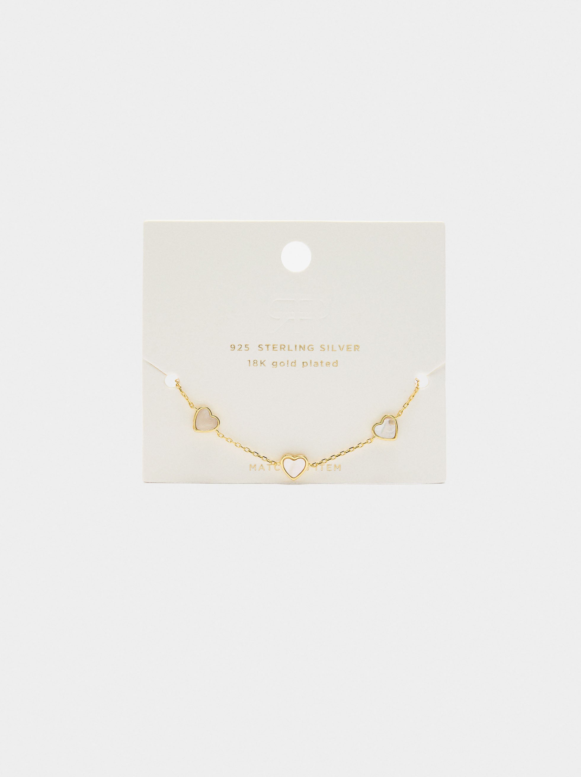 Pulsera Corazones De Perla De Agua Dulce - Plata De Ley 925