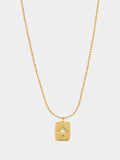 Collar Corto Con Colgante Con Circonitas - Plata De Ley 925