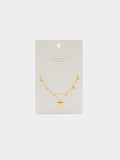Collar Doble Colgante Corazón - Plata De Ley 925