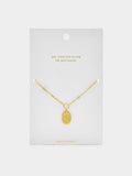 Collar De Eslabones Con Colgante Irregular - Plata De Ley 925