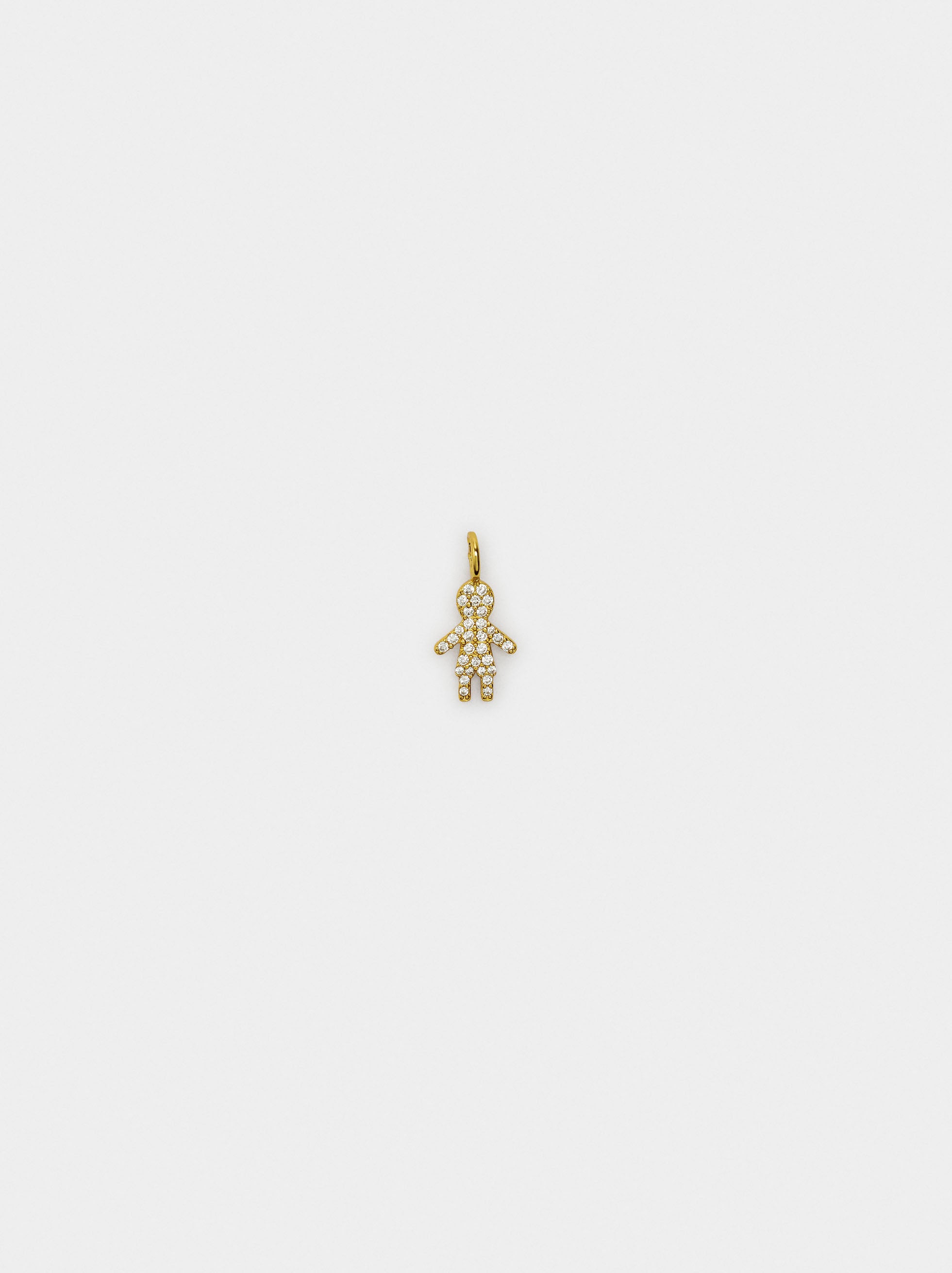 Charm Niño Con Circonitas - Plata De Ley 925