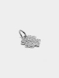 Charm Trébol Con Circonitas - Plata De Ley 925