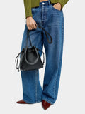 Bolso Bandolera Con Cordón