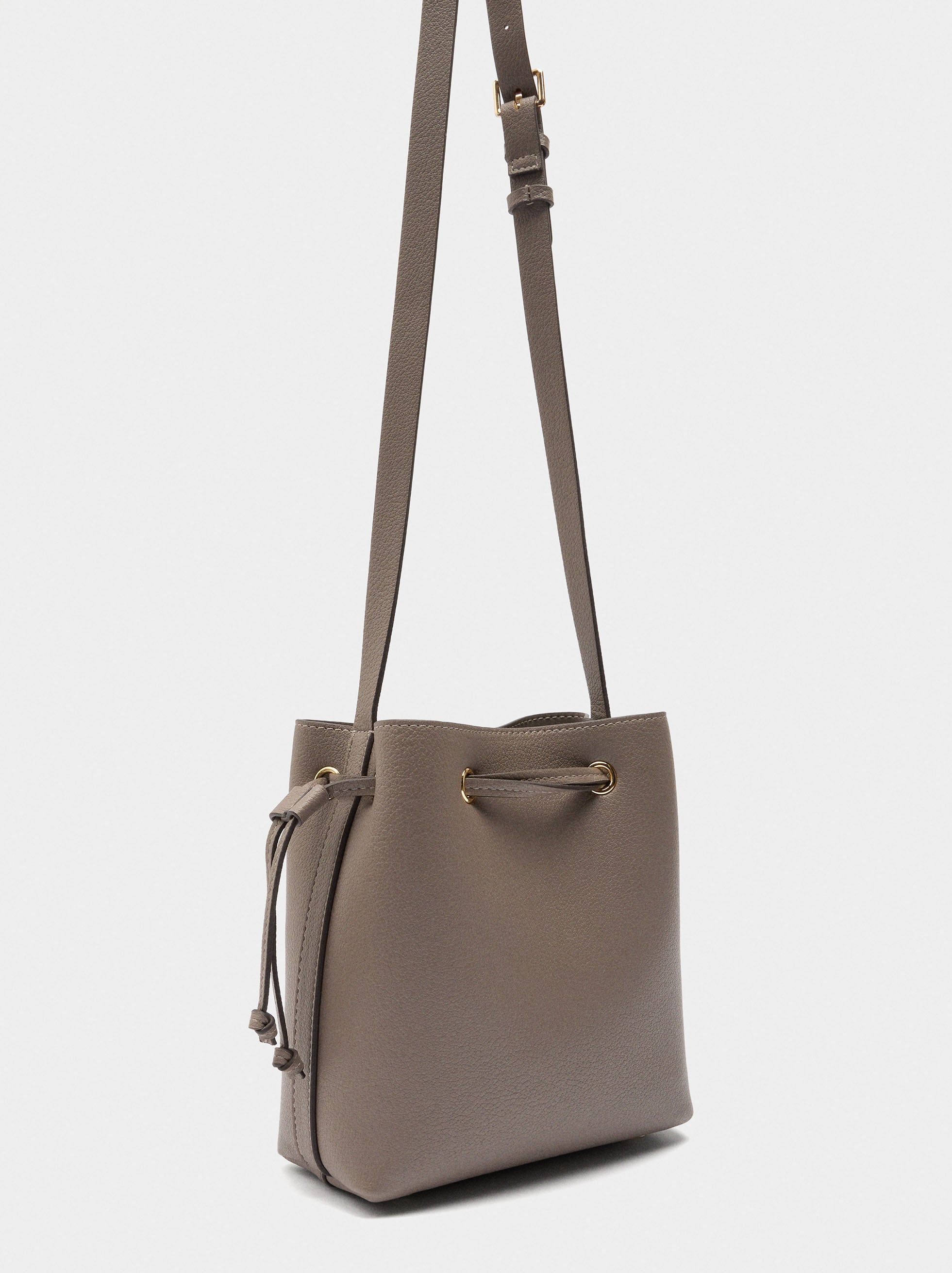 Bolso Bandolera Con Cordón