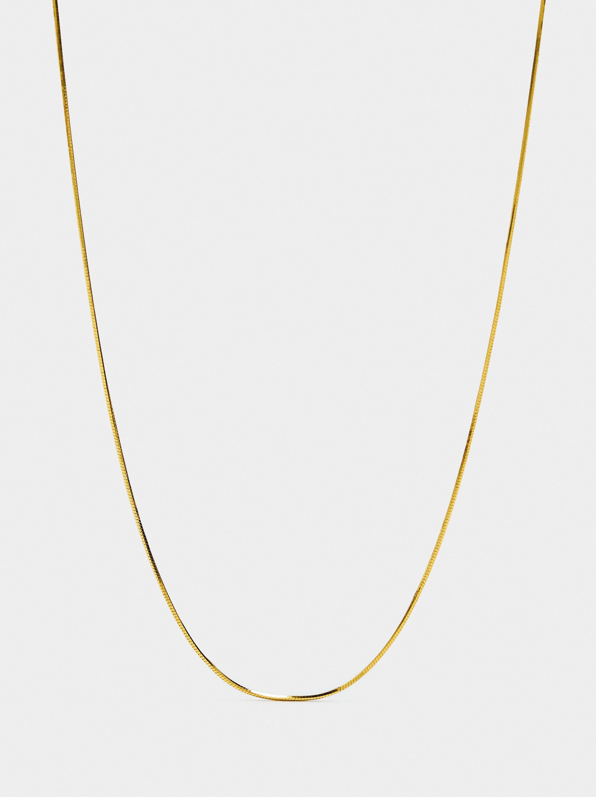 Collar Cadena De Cobra - Plata De Ley 925
