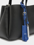 Bolso Tote Liso Con Colgante