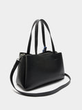 Bolso Tote Liso Con Colgante