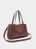 Bolso Tote Liso Con Colgante