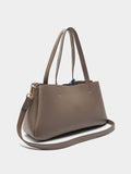 Bolso Tote Liso Con Colgante