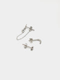 Set De Pendientes Con Estrella Y Corazón - Plata De Ley 925