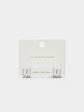 Pendientes Efecto Triple Circonitas - Plata De Ley 925