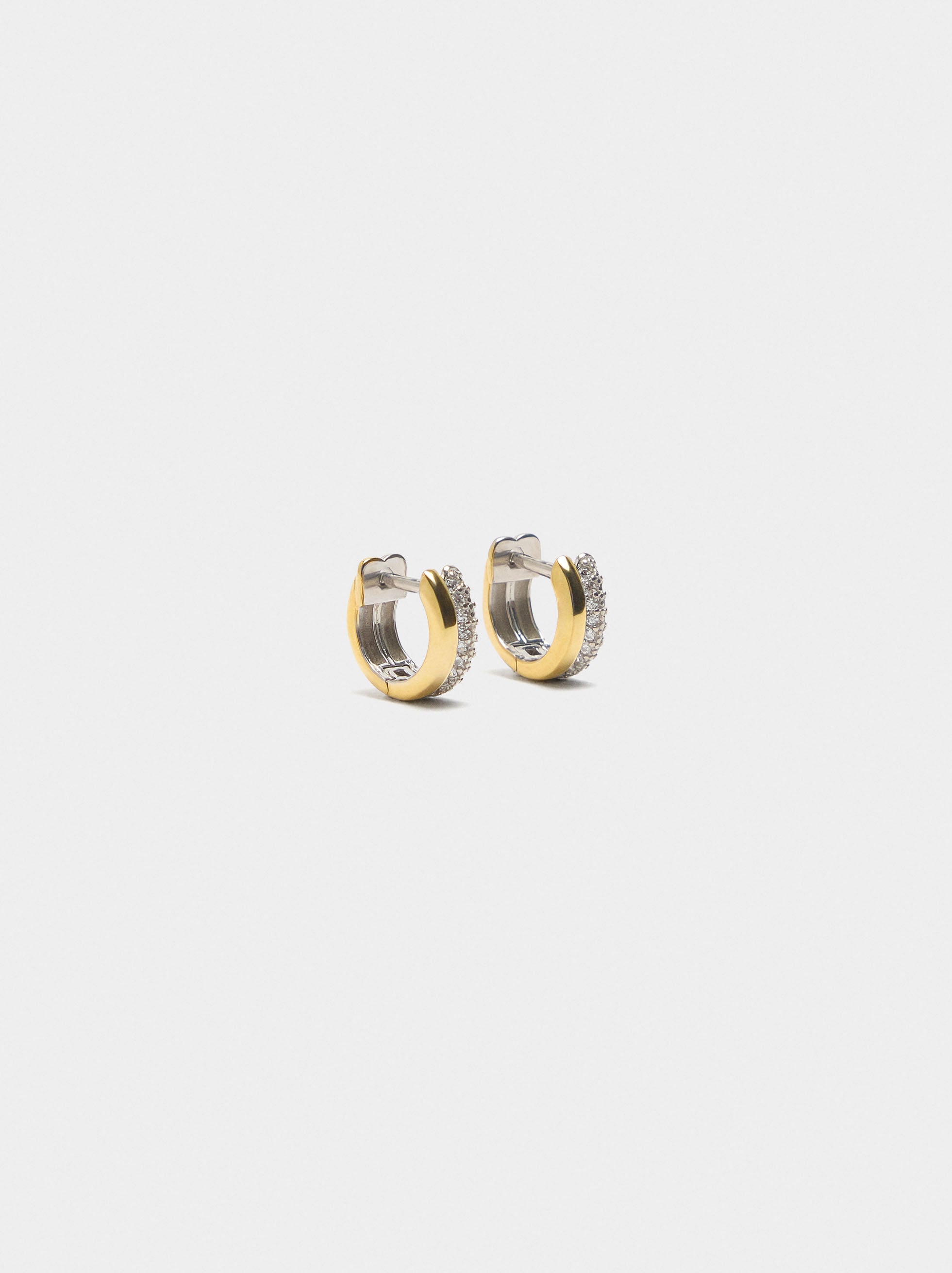 Aros Con Circonias - Plata De Ley 925
