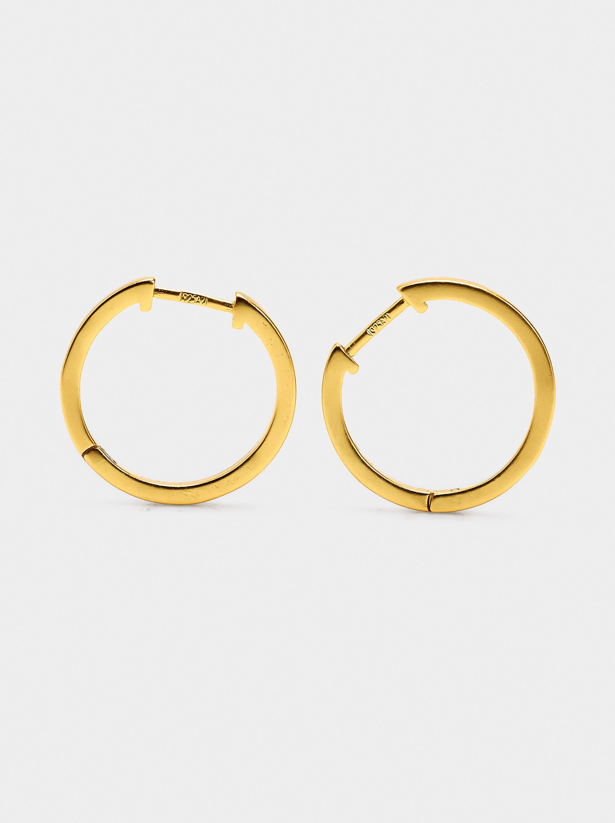 Aros Planos - Plata De Ley 925
