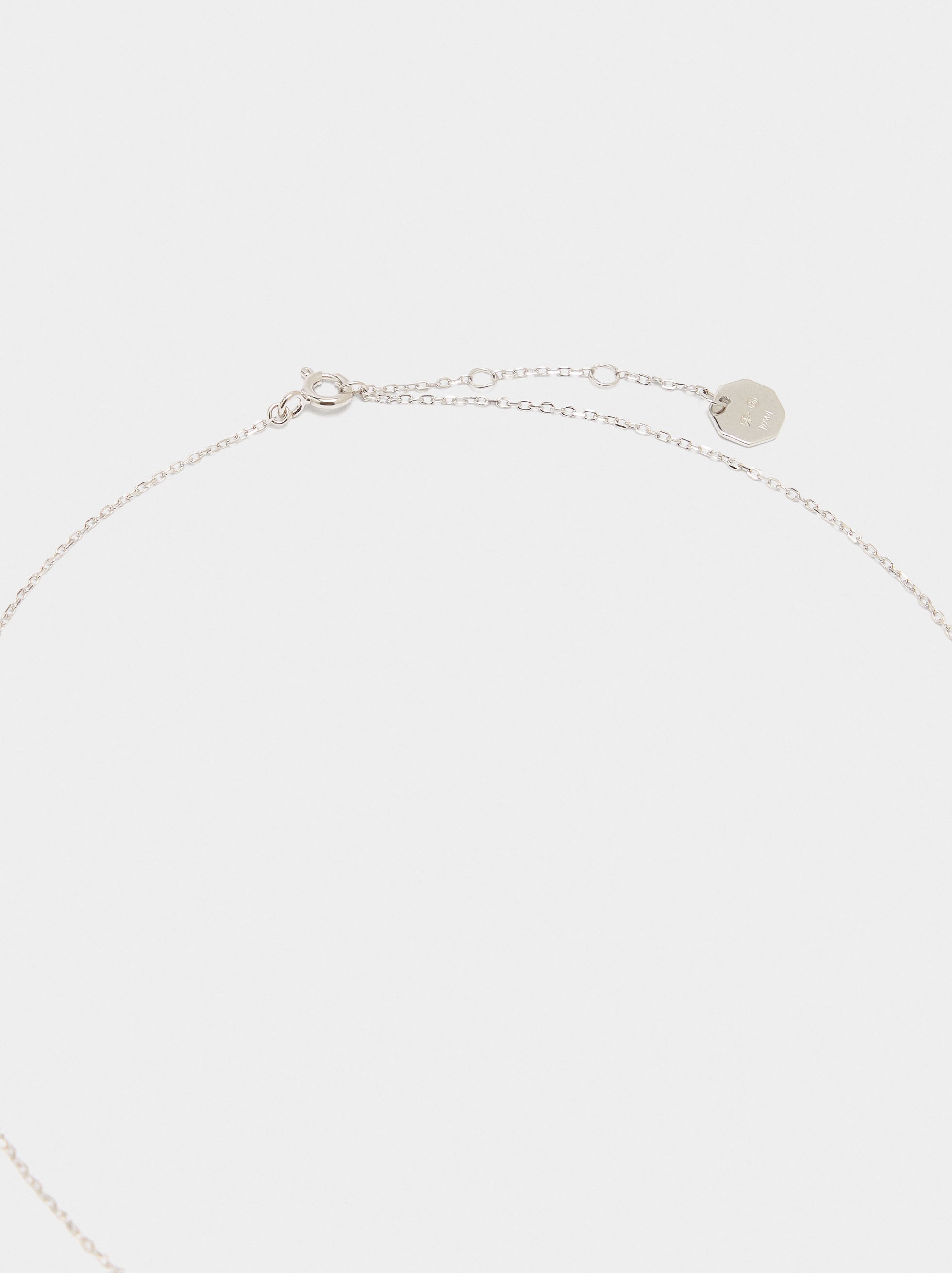 Collar Colgante De Corazones Con Zircónia - Plata De Ley 925