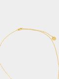 Collar Colgante Redondo Con Circonitas - Plata De Ley 925