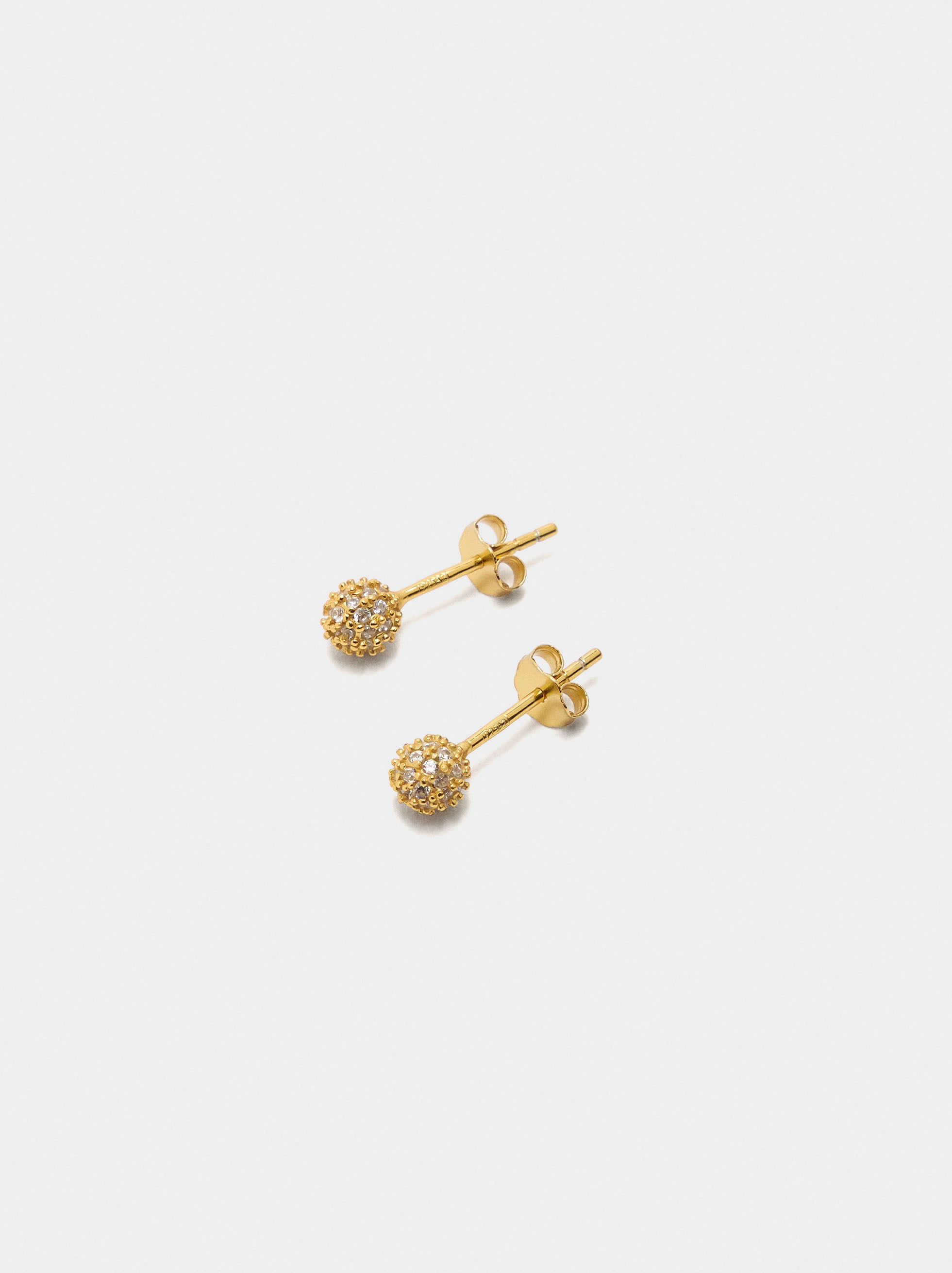 Pendientes Con Circonitas - Plata De Ley 925