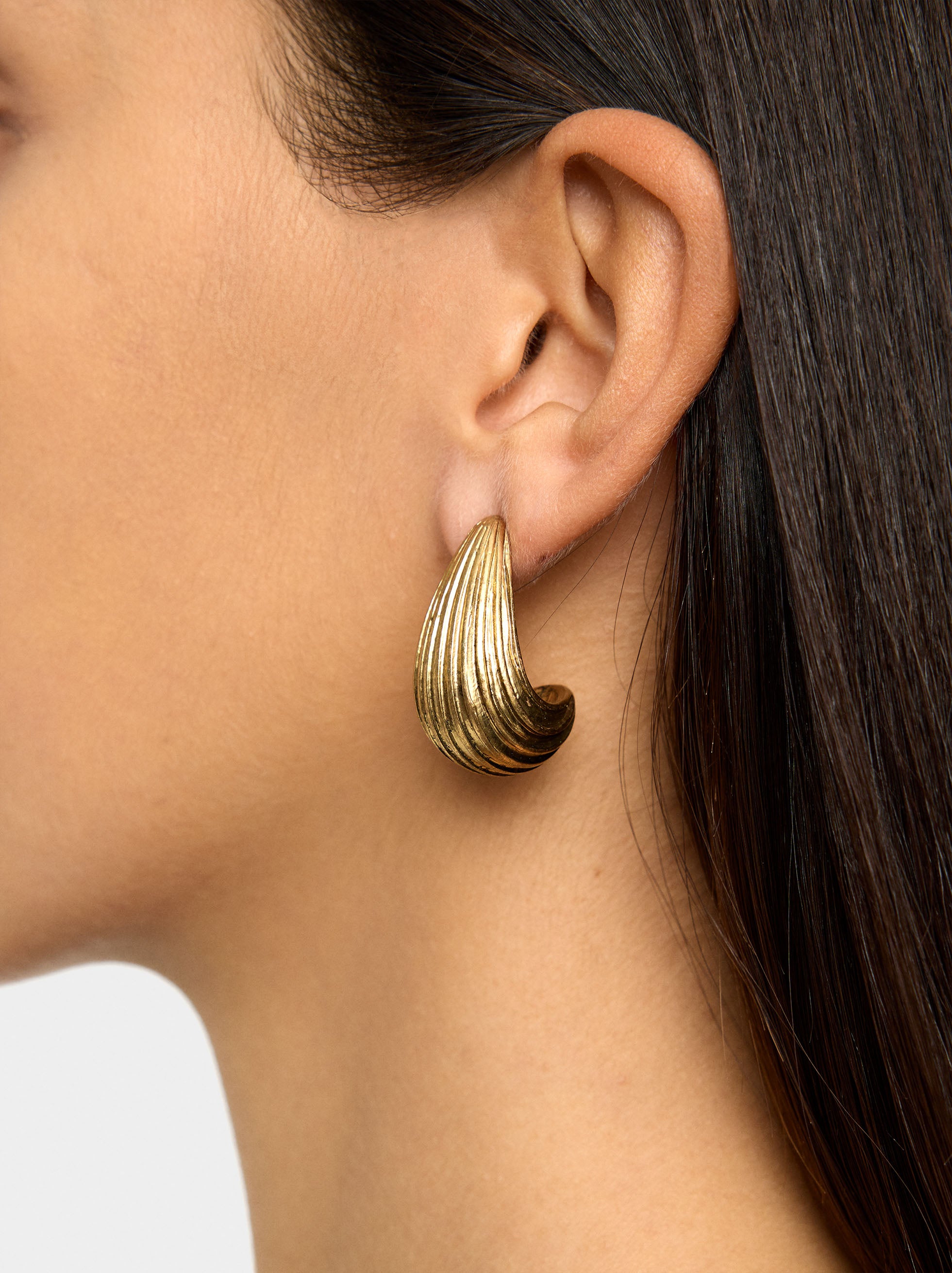 Pendientes Alargados Con Rayas