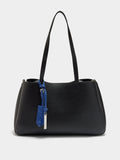 Bolso Shopper Liso Con Colgante