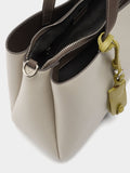 Bolso Shopper Liso Con Colgante