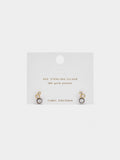 Pendientes Bicolor Con Circonitas - Plata De Ley 925