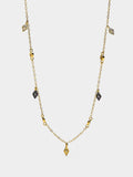Collar Con Losangos Y Circonitas Con Plata De Ley 925