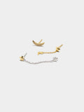 Set De Pendientes Estrellas Y Luna - Plata De Ley 925