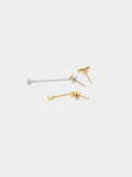 Set De Pendientes Estrellas Y Luna - Plata De Ley 925