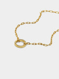 Pulsera De Eslabones Colgante Con Circonitas - Plata De Ley 925