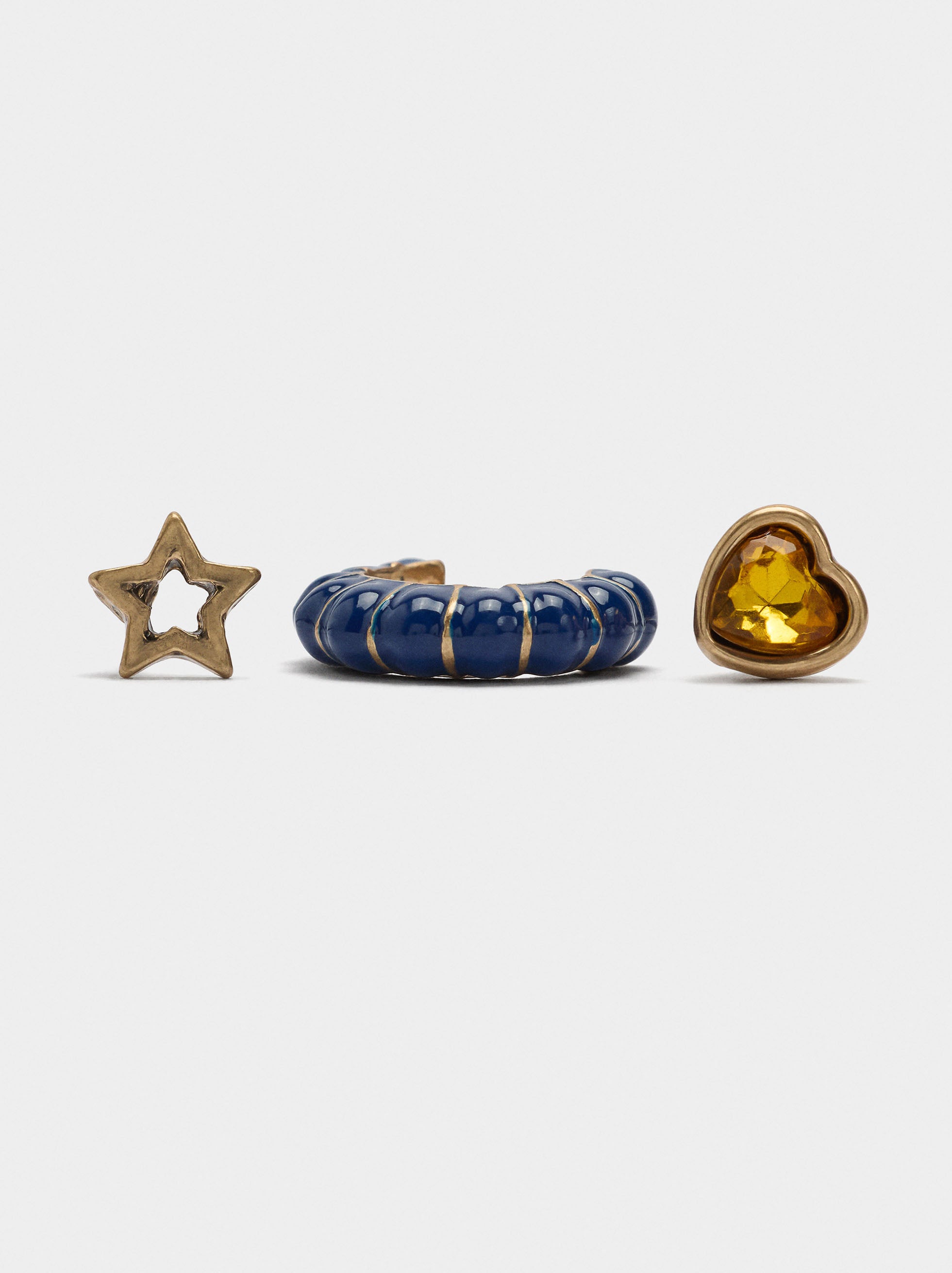 Set De Pendientes De Esmalte
