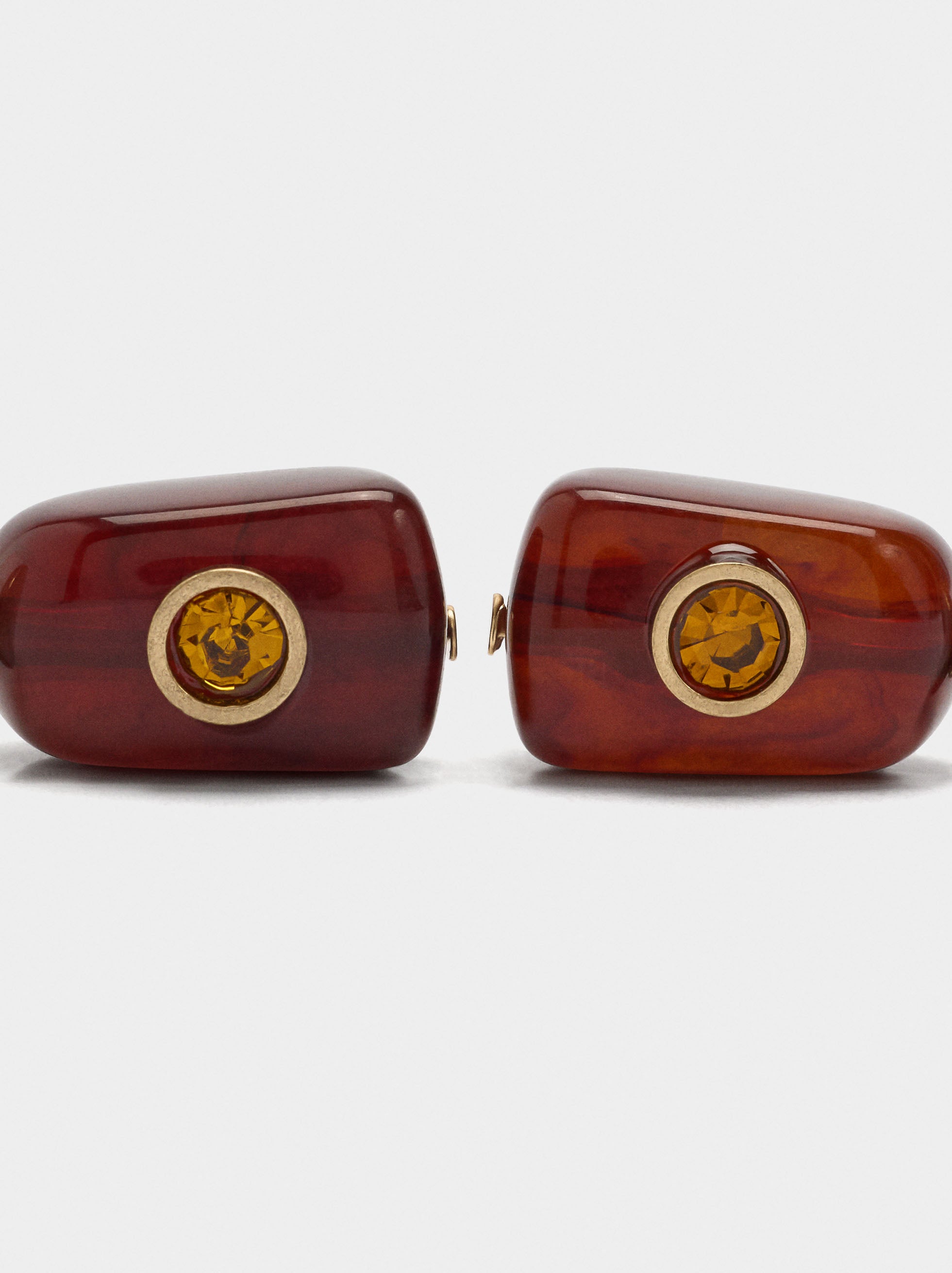 Pendientes Largos Efecto Piedra