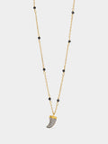Collar Con Piedras Y Circonitas - Plata De Ley 925