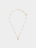 Collar Con Piedras Y Circonitas - Plata De Ley 925