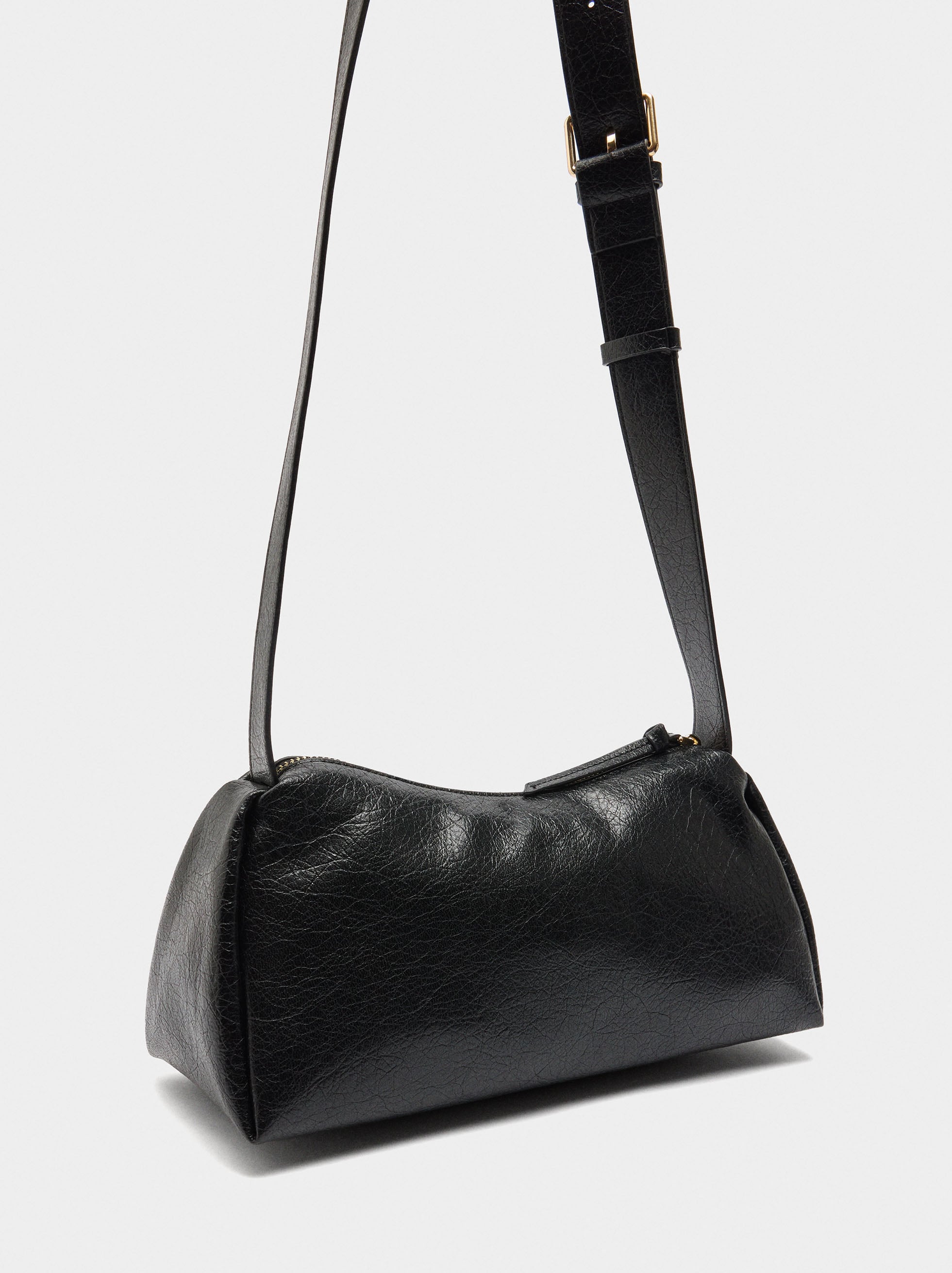 Bolso Bandolera Efecto Craquelado